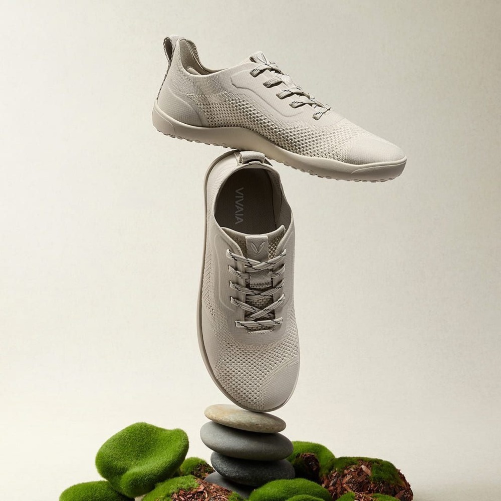 VIVAIA Maven Beige Wide Toe Barefoot Sneakers EU 37 US 6.5 NEW